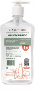 Массажное масло профессиональное MASLICHKOFF Универсальное 1 литр Массажное масло профессиональное MASLICHKOFF Универсальное 1 литр