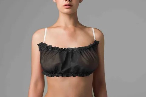 Одноразовый бюстгальтер (бюстье) 10 штук цвет черный Одноразовый бюстгальтер (бюстье) 10 штук цвет черный