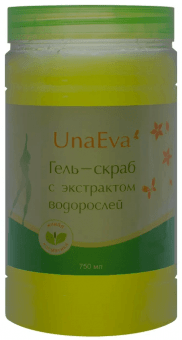 Гель-скраб с экстрактом водорослей Unaeva Гель-скраб с экстрактом водорослей Unaeva