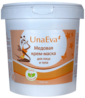 Медовая крем-маска для тела Unaeva 1000 мл Медовая крем-маска для тела Unaeva 1000 мл
