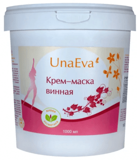 Винная крем-маска для лица и тела Unaeva 1000 мл Винная крем-маска для лица и тела Unaeva 1000 мл