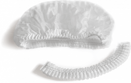 Одноразовые шапочки белые 100 штук Одноразовые шапочки белые 100 штук