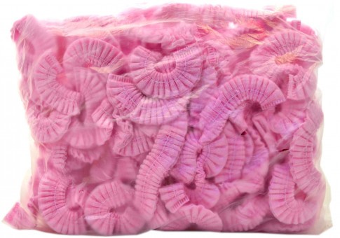 Одноразовые шапочки розовые 100 штук Одноразовые шапочки розовые 100 штук
