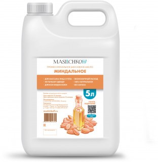 Массажное масло профессиональное MASLICHKOFF Миндальное 5 литров Массажное масло профессиональное MASLICHKOFF Миндальное 5 литров